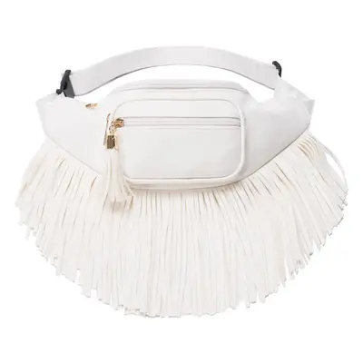 Solene Fringe Waist bag for women with Multi Zipper Pockets - (KL088