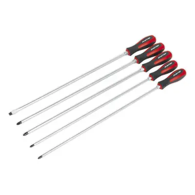 5 PACK Hammer Through Screwdriver Set - 450mm EXTRA LONG Hammer Strike Caps