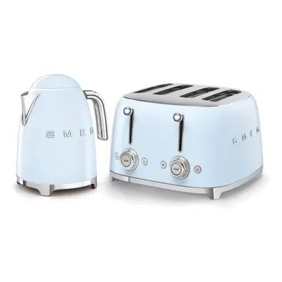 Smeg 50s Style Retro Range Breakfast Set, 1.7L 3000W Kettle and Multi-Functional Control 4-Slice