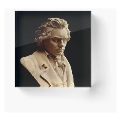 Acrylic Block Beethoven bust statue by Hagen Cube Art Prints Gifts x inch