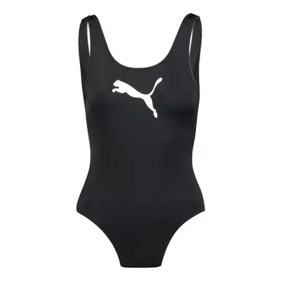 (M, Black) Puma Womens/Ladies Logo One Piece Swimsuit