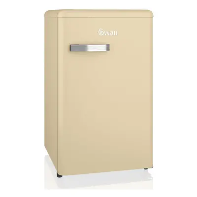 SWAN SR11035CNE Retro Under Counter Fridge with 77L Fridge Capacity, 13L Freezer Capacity, Glass