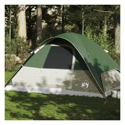 vidaXL Family Tent Dome 6-Person Green Waterproof