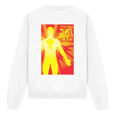 (L, White) Star Trek Unisex Adult The Next Generation Season Episode Sweatshirt