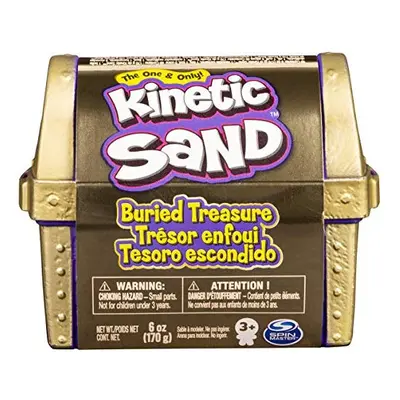 Kinetic Sand - Buried Treasure Playset with 170g of Kinetic Sand and Surprise Hidden Tool (Style