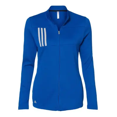 adidas - Women's 3-Stripes Double Knit Full-Zip - A483 - - Team Roya