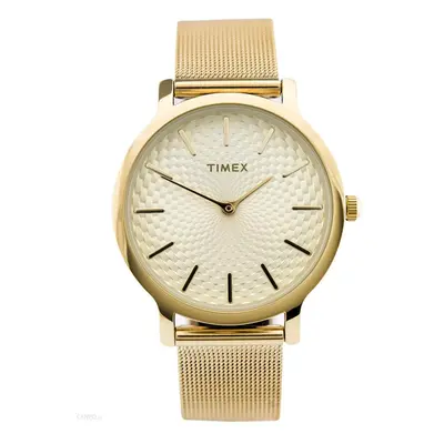 Timex Women's TW2R36100 Metropolitan 34mm Gold-Tone Stainless Steel Mesh Bracelet Watch