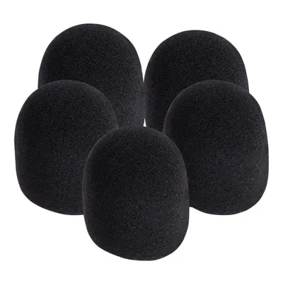 On-Stage Foam Ball-Type Microphone Windscreen Black (5-Pack)