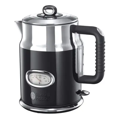 Russell Hobbs Retro Ribbon Electric Kettle Classic noir-21671-70, Stainless Steel, W, 1.7 liters