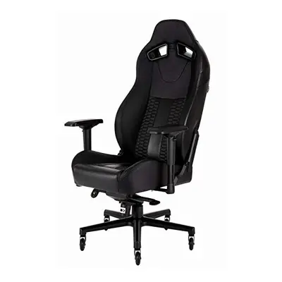 Corsair T2 Road Warrior - Faux Leather Gaming Chair, Easy Assembly, Ergonomic Swivel, Adjustable