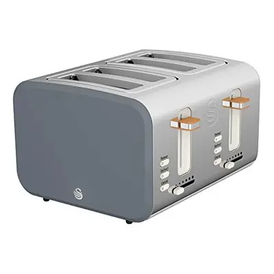 Swan ST14620GRYN, Slice Nordic Toaster, 1500W, Slate Grey