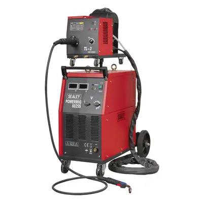 250A Mig Welder with Non-Live Euro Torch - Portable Wire Drive - 415V 3ph Supply