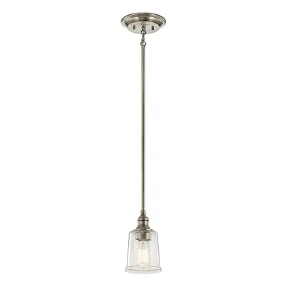 1 Bulb Ceiling Pendant Light Fitting Classic Pewter LED E27 60W Bulb