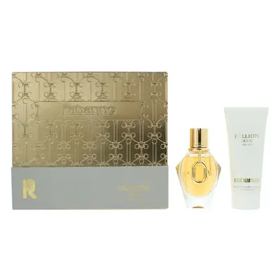 Paco Rabanne Million Gold Piece Gift Set: Eau de Parfum 50ml - Body Lotion 100ml