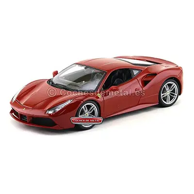 Ferrari Burago 1/18 Scale Diecast - 488 GTB Rosso red