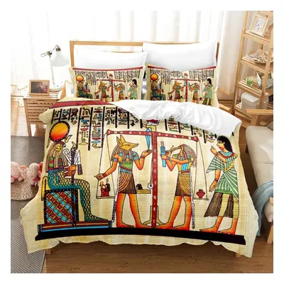 (as the picture, DE 155x220cm) 3D Indian Women&apos;s Bedding Set Exotic Down Duvet Cover Pillow