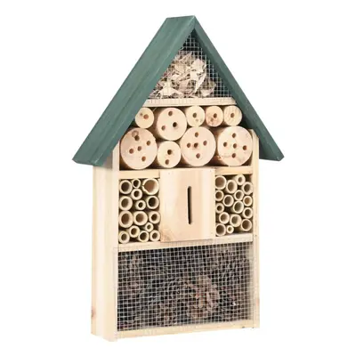 vidaXL Firwood Insect Hotel 31x10x48 cm Wooden Garden Wildlife Nesting House