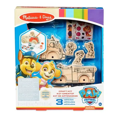 Melissa & Doug Multicolour Paw Patrol Wooden Craft Kit - Vehicles