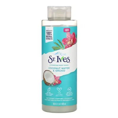 St. Ives, Hydrating Body Wash, Coconut Water & Orchid, 473ml