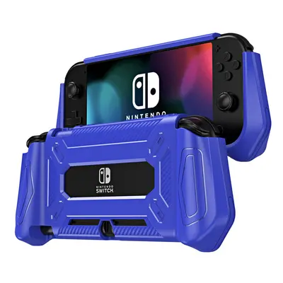 (Blue) For Nintendo Switch Lite Protective Case Cover Ergonomic Handle Grip Holder AntiScratch S