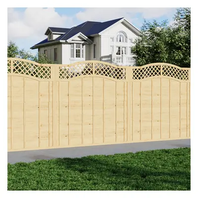 (6x6ft) Pressure Treated Lattice Top Wooden Garden Fence Panel