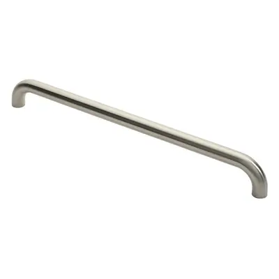 Round D Bar Pull Handle x 30mm 600mm Fixing Centres Satin Steel