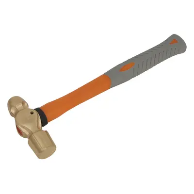 24oz Ball Pein Hammer - Non-Sparking - Fibre Glass Shaft - Shock Absorbing Grip