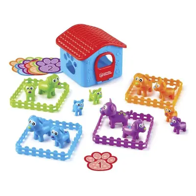 LER6809 Puppy Em-Up Pups, Preschool Set, Sort by Height, Weight, Number & Ear Pattern, Ages 3+, 