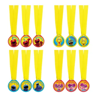 Amscan Sesame Street 'Stars' Award Medals / Favors (12ct)