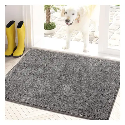 (60 x cm (Rectangular)) Dirt Trapper Door Mat x cm, Non-Slip Machine Washable Entrance Rug