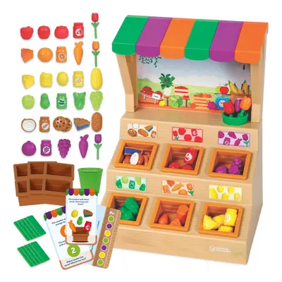 Learning Resources Mini Farmstand Sorting Set - Play Food for Kids Sorting Toys for Toddlers Tod