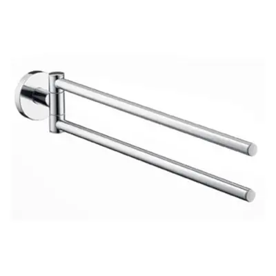 hansgrohe Dual Towel_Bar Upgrade 2-inch Modern Towel_Bar in Chrome