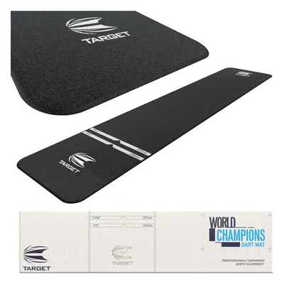 TARGET Darts Dart Mat - World Champions/INK/Mod | Dart Oche Mat with Soft Tip and Steel Tip Thro