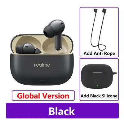 (GL Black n Black) New Realme Buds T300 True Wireless Earphone 30dB Active Noise Cancelling