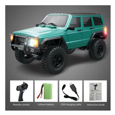 (C8809 Green) C8809 1:18 Full Scale Simulation Model Jeep RC Car 2.4G 4WD Motor Pickup Climbing 