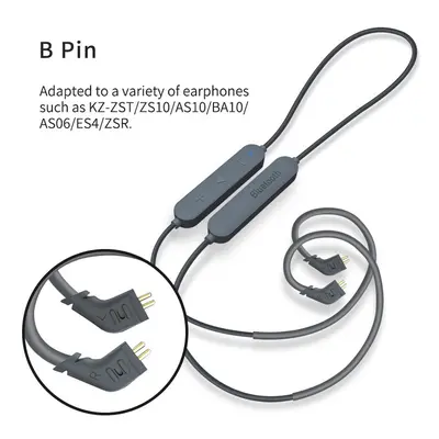 (B PIN for ZST AS10) KZ Aptx HD QCC3034 Bluetooth5.0 Wireless Module Earphone Upgrade Cable