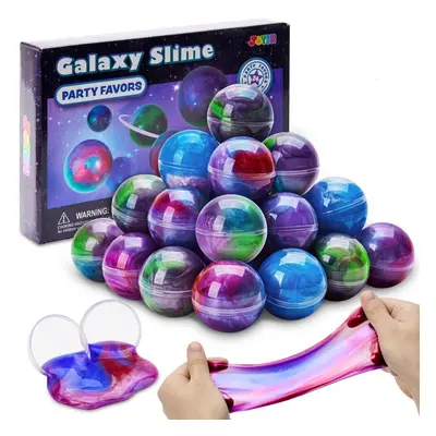 JOYIN Slime Party Favors Pack Mixed Colors Galaxy Slime Ball Party Favors - Stretchy Non-Sticky 