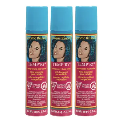 Jerome Russell Temp'ry Spray-on Pink Hair Color 2.2oz x pack