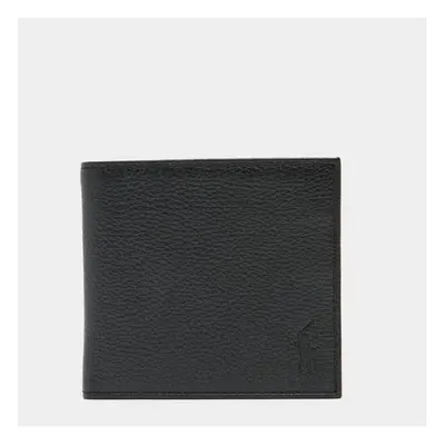 Polo Ralph Lauren Men Bifold Leather Card Holder Slim Wallet Black Auth Pocket