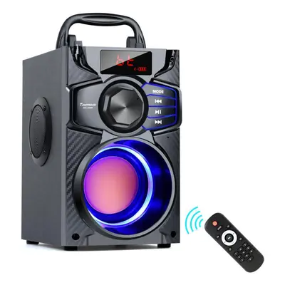 (black) Toproad Bluetooth Speaker Portable Big Power Wireless Stereo Subwoofer Heavy Bass Party 