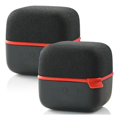 2x 15W Bluetooth Speaker Kit RED True Wireless Stereo Portable Rechargeable