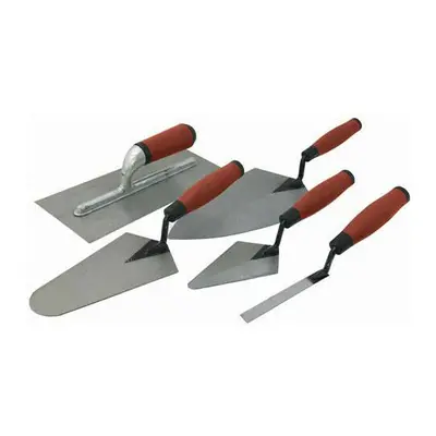 5 Piece Soft Grip Trowel Set Pointing Gauging Plaster Builders Tool