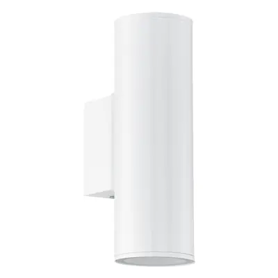 IP44 Outdoor Wall Light White Up & Down Light x 3W GU10 Bulb Porch Lamp