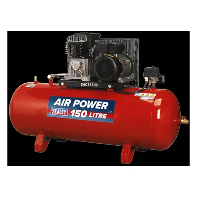 Air Compressor 150L Belt Drive 3hp with Cast Cylinders