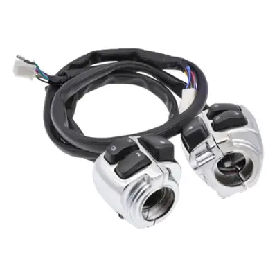 Motorcycle 1inch 25mm Handlebar Control Switch Harness Horn Turn Signal Light Switch for Dyna So