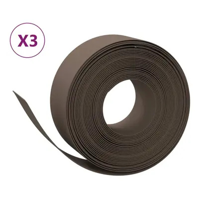 (brown, x 0.2 m) vidaXL Garden Edging Patio Lawn Edging Garden Border Rolls pcs Polyethylene