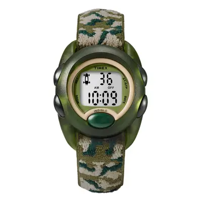 Timex Boys T71912 Time Machines Digital Green Camouflage Elastic Fabri