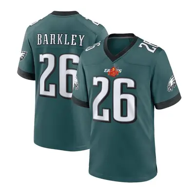 (Barkley Midnight Green Size Top, Yth S) Youth Eagles Football Jersey Clothing Saquon Sport Shir