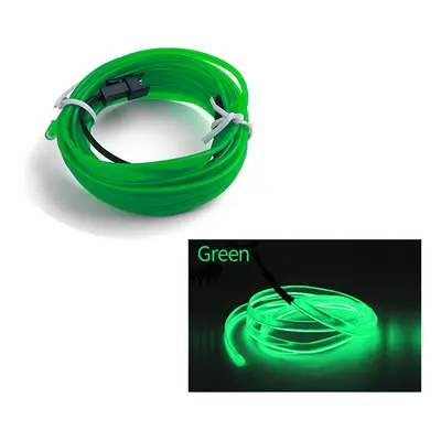 (5M, green) 12V For Audi Q5 A4 A3 A6 Bmw E90 E60 F30 E39 Ambient Light Car Decoration