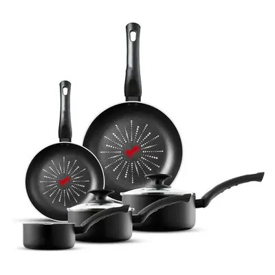 (5 Piece Set, Piece Set) SmartStart Classic Piece Cookware Set with Easy Clean Aeroglide Non-Sti